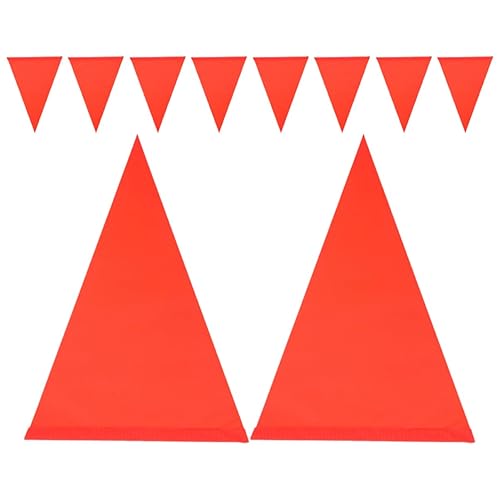 ANDRESLAD Lot De 10 Drapeaux D'avertissement Réfléchissants Pour Vélo Scooter Drapeau De Sécurité Triangle Télescopique Pour Fauteuils - Poukt