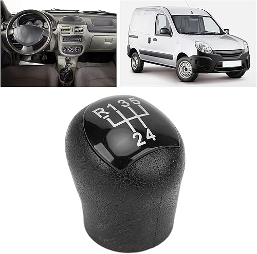 Jerys Tête de Levier de Vitesse, Pommeau de Levier de Vitesse Décoratif pour Remplacement d'automobiles pour KANGOO 2006-2008 - Poukt