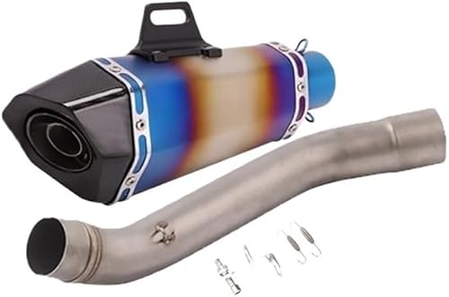 Echappement Silencieux Moto Tuyau pour Z750 2004-2008 Pot D'échappement De Moto 51mm Silencieux sans Lacet Moyen Lien Tuyau Silencieux Silencieux D'échappement Silencieux - Poukt