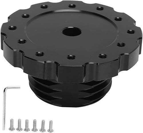 Dioche Adaptateur de Moyeu de Volant, Adaptateur de Volant Noir Remplacement Précis pour T300 T500 PCD 73 MM - Poukt