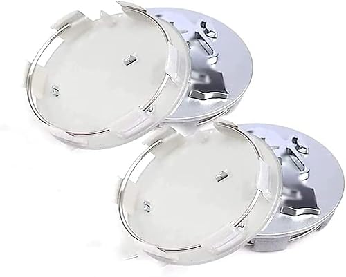 FURLOU 4 Pièces Voiture Cache Moyeux pour Peugeot 40mm 50mm 55mm 60mm,Capuchons Centre Roue Moyeu Enjoliveur Jantes Enjoliveurs Résistant Corrosion Accessoires,50mm - Poukt