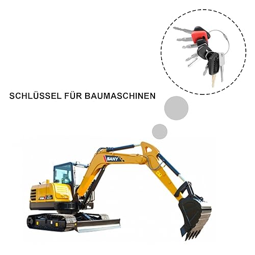 Lot de 14 clés pour engins de chantier, clés d'excavatrice, clés pour engins de chantier, clés d'excavatrice, clés Takeuchi, clés universelles pour engins de chantier, clés de démarrage de rechange - Poukt