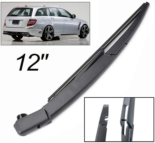 JTSGHRZ Essuie-Glace pour Mercedes Benz Classe C W204 2007-2014, Kit de Bras d'essuie-Glace arrière 12' - Poukt