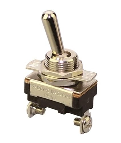 ASW-23-101A SPST Interrupteur à bascule 2 broches On/Off DC 12 V 24 V AC 10 A 250 V 15 A 125 V Interrupteur métallique pour voiture, bateau, etc - Poukt