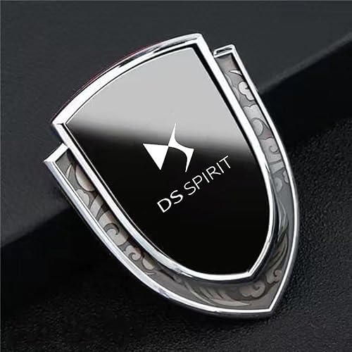 PartyUnix emblèmes Autocollant Voiture 3D Logo métal Insigne pour DS Wild Rubis Spirit DS3 Cabrio DS4S DS6 DS7 Crossback Latéral Corps Queue de Coffre Badges Accessoires Collants,B - Poukt