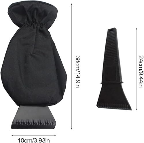 TUKNN Grattoir Vitre Voiture avec Gants, Gratte Givre Pare-Brise Moufle, Grattoir à Glace avec Gants Raclette Pare Brise, Glace Gratte Glace Voiture Professionnel Rencontre Le Meilleur Grattoir, Noir - Poukt
