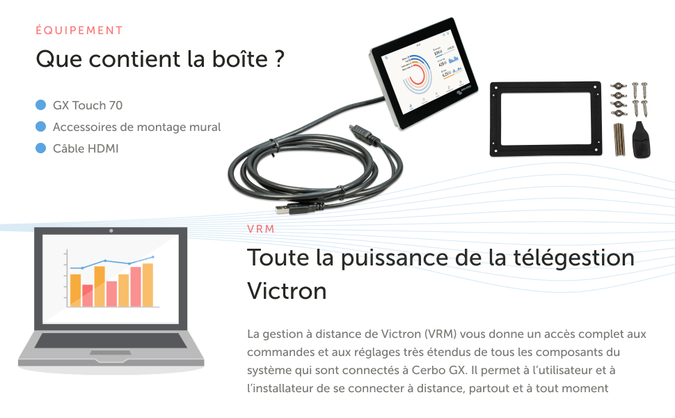 Victron Energy GX Touch 70 equipement