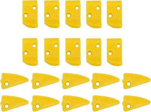 Viviance 20pcs en Plastique Jaune sans Levier Protection Doigt et Triangle Inserts pour démonte-pneus - Poukt