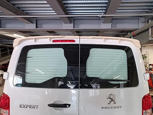 CHROMEMASTER | Becquet de Toit ; Becquet Arrière Compatible avec Fiat Scudo 2022+; Accessoires Auto - Spoiler pour Voiture; Polyuréthane; pour la Peinture; Méthode de Montage : Colle | Tuning - Poukt