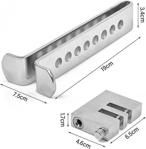 Bohaner Antivol à pédale 8 trous - Serrure antivol - Serrure d'embrayage - Serrure de pédale de frein avec 3 clés - Serrure à pédale d'accélérateur pour camping-car, voiture, frein de voiture - Acier - Poukt