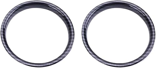 Garniture Fibre Carbone Couvercle Sortie D'anneau D'aération Voiture Coque Fiber Carbone Autocollant Décor Pour Mini Pour Cooper Pour One S Pour JCW F55 F56 F57 Accessoires Décoration Avec Accessoire( - Poukt