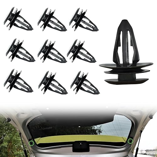 Lot de 10 clips de fixation universels durables en plastique pour poignée de hayon de voiture MG ZS MG3 pour hayon arrière de chargement de coffre, étagère de colis, cordons de serrage - Poukt