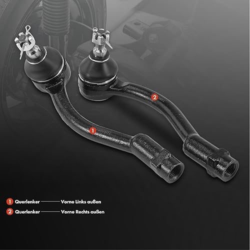 Frankberg Lot de 2 biellettes de direction avant gauche et droite compatibles avec i20 PB PBT 1.2-1.6L 2008-2015 iX20 JC 1.4L 1.6L 2010-2019 Soul AM 1.6L 2009-2014 Replace # 568202K000 - Poukt