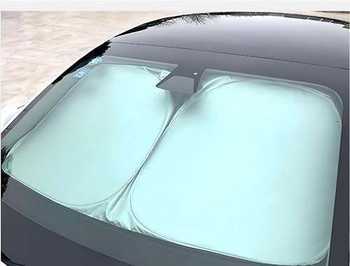 MEDZUK Pare-soleil compatible avec Fiat 600 600e 2023-2024 2025 Protection solaire pour pare-brise avant pliable Accessoires anti-UV - Poukt