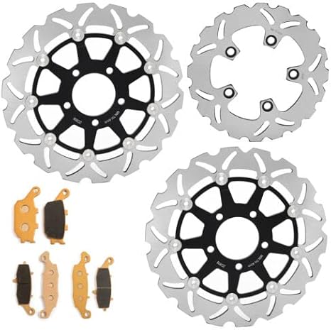 TARAZON Pour Suzuki SV650 2003-2010 SV 650 S 2003-2015 Disques de Frein Avant Arrière et Plaquettes - Poukt