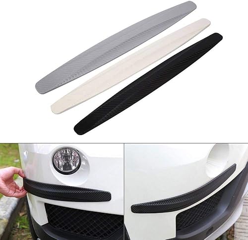 Lot de 2 protections pour pare-chocs de voiture, protection contre les chocs de voiture, film de protection d'angle pour le corps de voiture, protection en fibre de carbone, 1, cornaline, 1, cornaline - Poukt