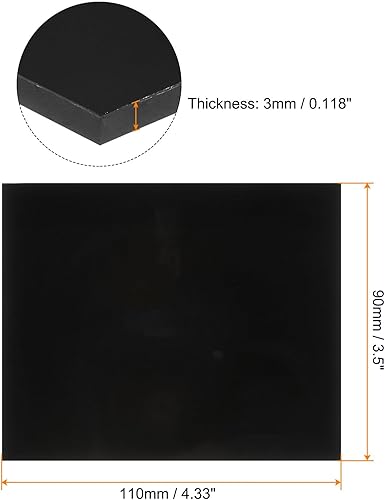 QUARKZMAN 3Pcs Lentilles de Soudage 3,5' x 4,33' Teinte 9 Verre de Remplacement pour Casque de Soudage, Noir - Poukt