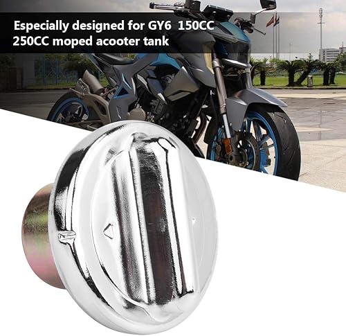 Terisass Couvercle de Bouchon de réservoir de Carburant Bouchon de gaz Alliage d'aluminium pour réservoir de Scooter cyclomoteur GY6 bouchon réservoir jincheng+bouchon a carburant moto+bo - Poukt