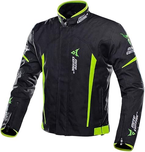 Veste de Moto Sport avec Protections Homologuées CE, Blouson Gilet Thermique Imperméable Respirant pour Racing Tous les Temps, Autocollant Réfléchissant - Poukt