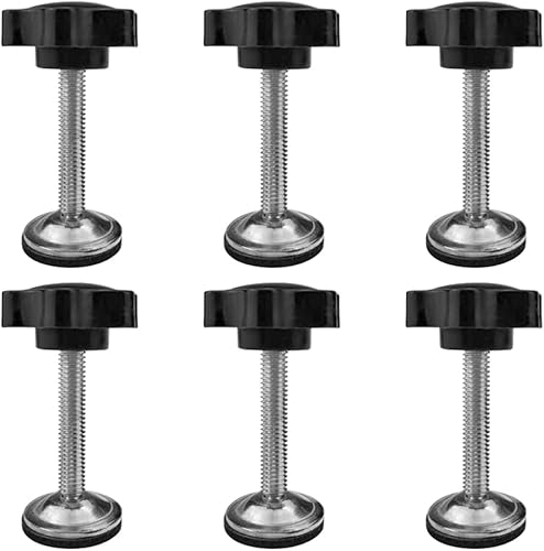 JNNJ 6 Pieces Bouton De Serrage M8, Prune Hexagonale Boutons De Poignée Vis à Pouce Molet Bouton De Serrage Filetage Mâle Filetage Métrique, M8 étoile en Bakélite Moletées Bouton Serrage à Vis - Poukt