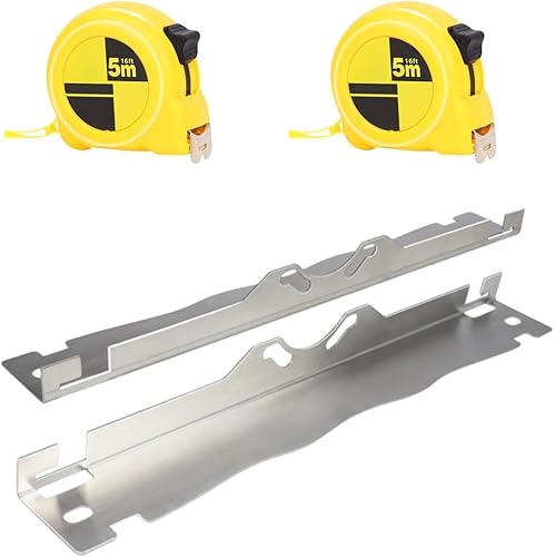 Okiyakusama Outils d'alignement des Roues Mesures précises avec des Trous Suspendus Outils d'alignement des Orteils mesurant des Bandes pour Les Voitures de, Noir - Poukt