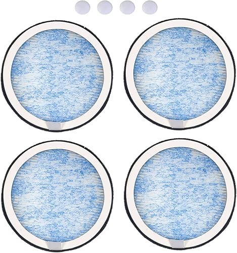 Cartouche de Remplacement pour Cendrier 4pcs, Filtre Portable pour Cendrier avec 4 Tablettes de Parfum, Filtration à Haute Efficacité, pour Voiture, Maison, Bureau et Voyage - Poukt