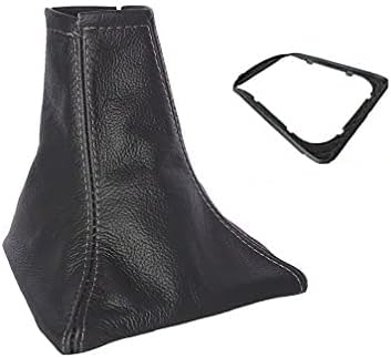 The Tuning-Shop Ltd Soufflet de levier de vitesse + cadre compatible avec Jaguar X-Type Cuir Coutures variées disponibles (coutures grises) - Poukt