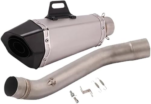 Echappement Silencieux Moto Tuyau pour Z750 2004-2008 Pot D'échappement De Moto 51mm Silencieux sans Lacet Moyen Lien Tuyau Silencieux Silencieux D'échappement Silencieux - Poukt
