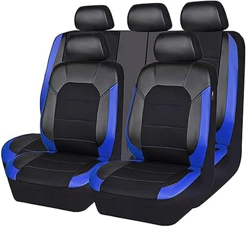 MeKnMoney Voiture Ensembles de Housses Siège pour VW T5 T6 T6.1 California Multivan Transporter T7, 9 Pièces Housses Siege Avant Arrière Coussin Accessoires,B/Black Gray - Poukt