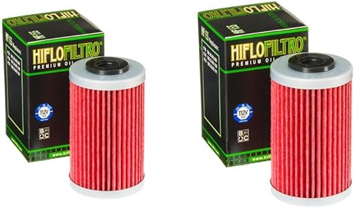 DB PARTS Lot de deux filtres à huile compatible avec KTM 450 EXC Racing 2002 2003 2004 2005 2006 2007 - Poukt