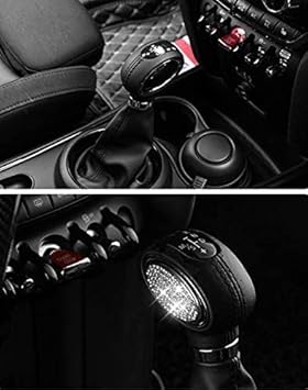 Accessoires de décoration pour levier de vitesse - Autocollants strass pour Mini F54 F55 F56 F60 Cooper Clubman Countryman 2015-2019 (argent, Cooper 2015-2017) - Poukt