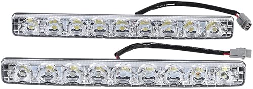 Feux Diurne Auto,Feux Diurnes Pour Voitures Feux Diurnes Pour Voitures Phares Avant/Phares 2Pcs Blanc 9-Led Lue Bande Feux Diurnes Drl Voiture Brouillard Jour Conduite Lampe - Poukt