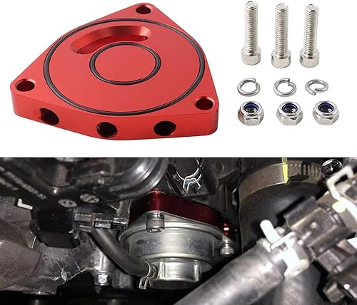 Élargisseurs De Voie Auto Pour Civic 1.5T Pour Coupé 2015-2021 BOV Turbo Blow Off Valve Plate Spacer Performance Billet Entretoises De Roue(Red) - Poukt