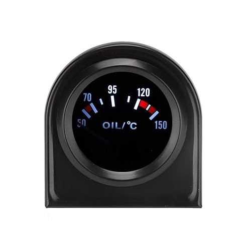 Medidor de temperatura de aceite-aceite temperatura-Duokon Indicador de temperatura del aceite del indicador del coche de la luz LED de 52 mm de 2 pulgadas, indicador de temperatura del indicador del - Poukt