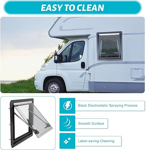 Fenetre Camping Car,FenêTre LatéRale TeintéE Pour Caravane,450 X 500 Mm Lanterneau Camping Car,FenêTres Pour Camping-Car,Fenetre Caravane - Poukt