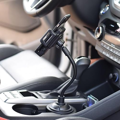 Porte-téléphonie de tasse pour camion, support de tasse de téléphone pour la voiture | Support de téléphone portable automatique - Support de téléphone de support de coupe extensible 2 en 1 pour les m - Poukt