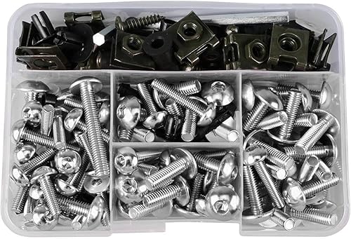 YHGGDN Kit De 177 Vis Et Écrous De Carénage pour Suzuki pour Hayabusa GSX1300R GSX 1300R GSX1300 R 1999-2009 2011-2012 Kit de Clips d'écrous de boulons de carénage Moto(Rouge) - Poukt