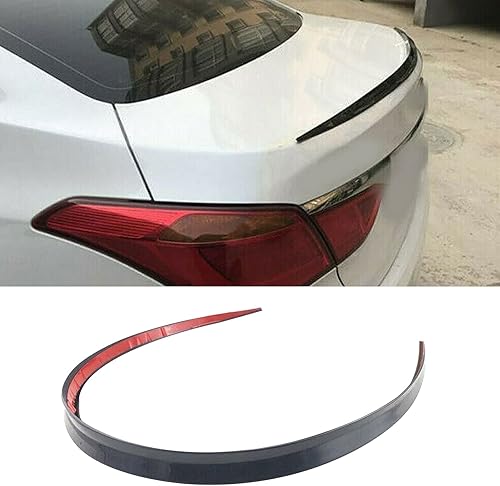 kyaoayo Becquet arrière de voiture universel 1,2 m - Noir brillant - Pour toit de voiture - Pour montage universel - Pour la plupart des véhicules - Pare-chocs arrière - Poukt