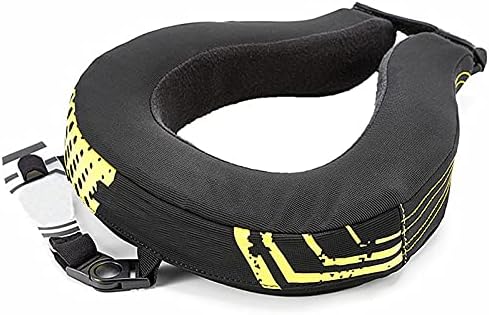 EnweKapu Protège Nuque Motocross, Collier Cervical Moto, Anti Soulage La Fatigue, Minerve Cervicale pour Motos, Vélos, Ski, Snowboard, Patinage - Poukt