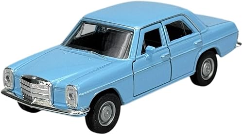 Welly Modèle de voiture compatible avec Mercedes-Benz 220/8 Bleu W114 W115 1967-1976 1/34-1/39 Métal - Poukt