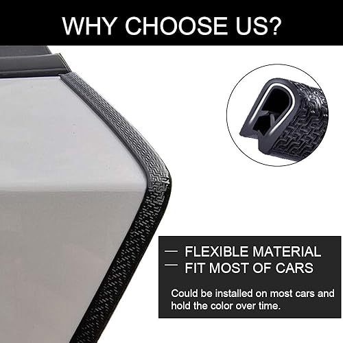 Protection Portiere Voiture, Protections Bord Portière de Voiture en Forme de U Protecteur, Protege Porte Voiture, adapté aux Voitures SUV MPV et à la Plupart des modèles (5 M) - Poukt