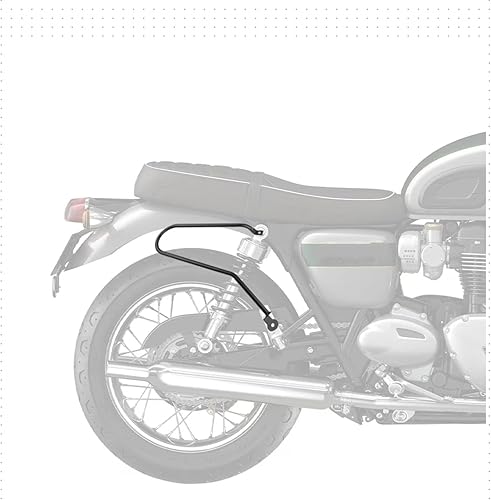 Moto Bagages Supports Pour Thruxton 1200 Pour Street Pour Cup Pour Street Pour Scrambler 900 Support Sac Coffre Latéral Support Sac Coffre Latéral Gauche Droit Sac Selle Moto Arrière Porte-Bagages(Bla - Poukt