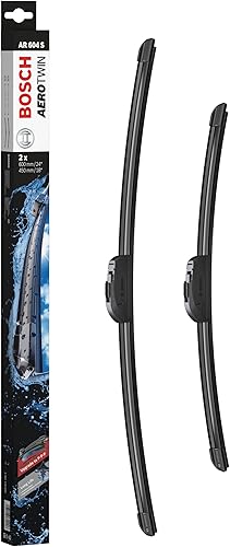 Bosch Balais d'Essuie - Glace Plats Aerotwin Retrofit AR604S, Longueur : 600 mm/450 mm - 1 Paire de Balais avant - Poukt