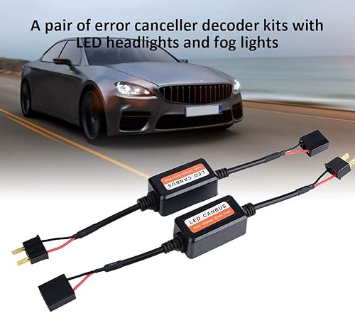 EBTOOLS pour boitier anti erreur h7 pour canbus h7 2 Pcs LED Decoder Adaptor, Voiture LED Canbus Dispositif de décodeur de phares Phare Décodeur Radio Audio Anti-interférence Erreur Annulateur Filtre - Poukt