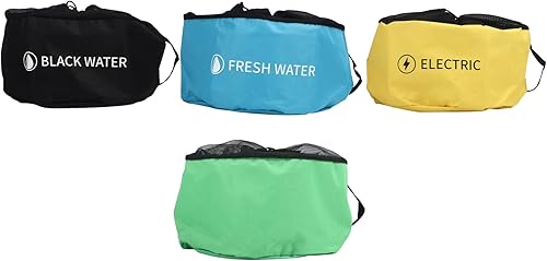 Sacs de Rangement pour Camping-cars Sacs de Rangement pour Tuyaux de Camping-car Sac Multifonctionnel D'accessoires de Camping-car pour Tuyaux D'égout Tuyaux D'eau Noire Fraîche (3 couches) - Poukt