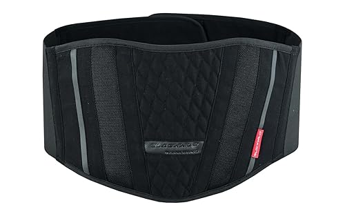 BLACKWILD Ceinture lombaire - Ceinture de soutien dorsal et correcteur de dos - Bandage de soutien dorsal pour maux de dos, moto, cyclisme, haltérophilie et salle de sport (L = 100-110 cm de tour de - Poukt