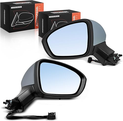Frankberg 963017280R Lot de 2 rétroviseurs extérieurs électriques gauche droite 9 broches/11 broches compatibles avec Clio V B7 2019-2024 Clio V BF 2019-2024 - Poukt