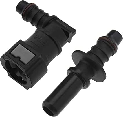 Taicols 2pcs 55.5mmx23.5mm, Connecteur de Ligne de Carburant Voiture Ligne de Carburant Tuyau Connecteur de Tuyau de Carburant Coude Femelle - Poukt