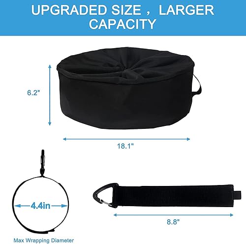 Sacs de Rangement pour Camping-cars Sacs de Rangement pour Tuyaux de Camping-car Sac Multifonctionnel D'accessoires de Camping-car pour Tuyaux D'égout Tuyaux D'eau Noire Fraîche (3 couches) - Poukt