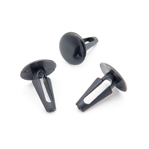 VVO Fasteners- Clips en Plastique Noir. Pour Doublure de passage de roue avant et garde-boue. Compatible avec Mitsubishi L200, (10 pcs) - Poukt